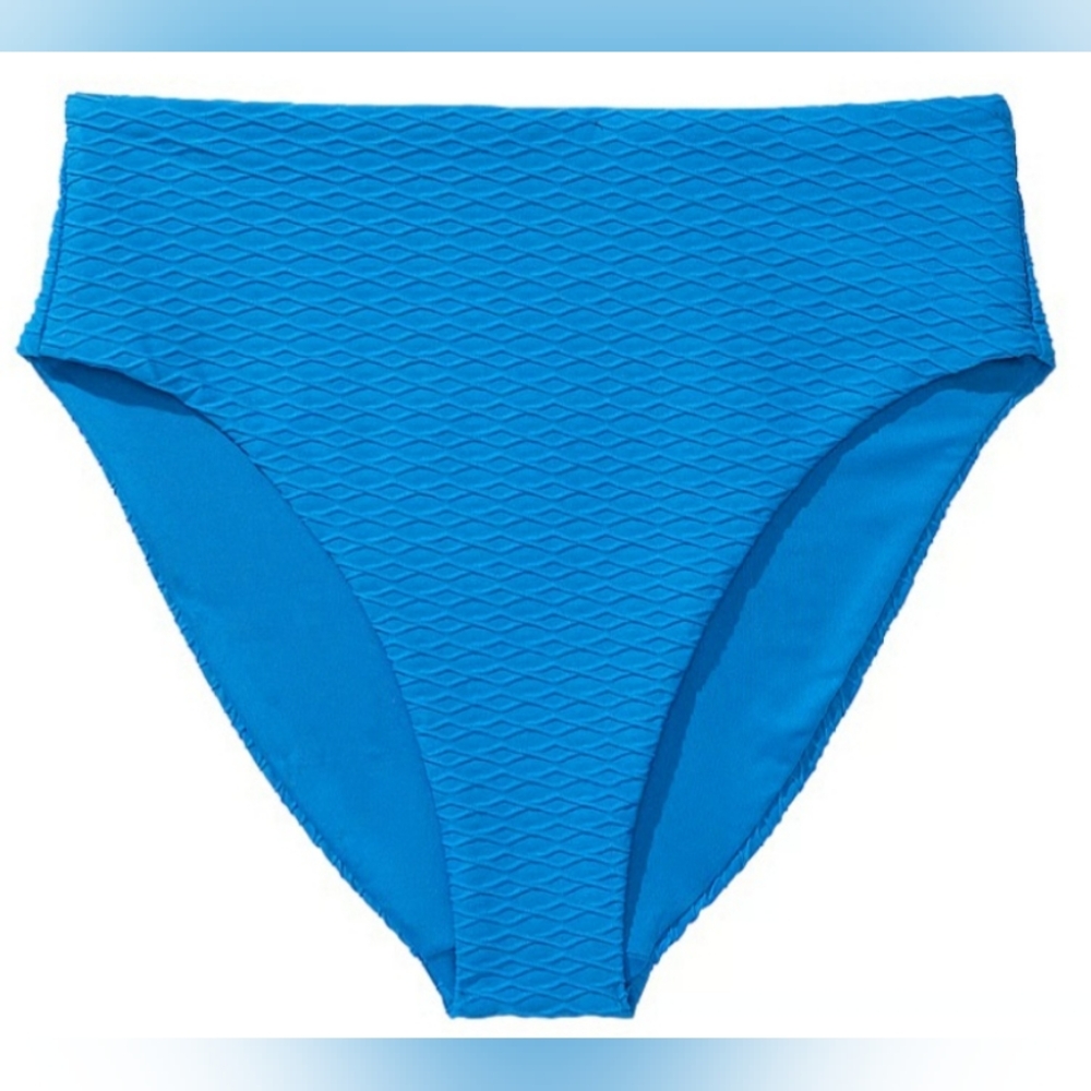 32DD/S VS Swim Icon PushUp Bikini Top High Waist Full Coverage Bikini Set Blue - Picture 3 of 4